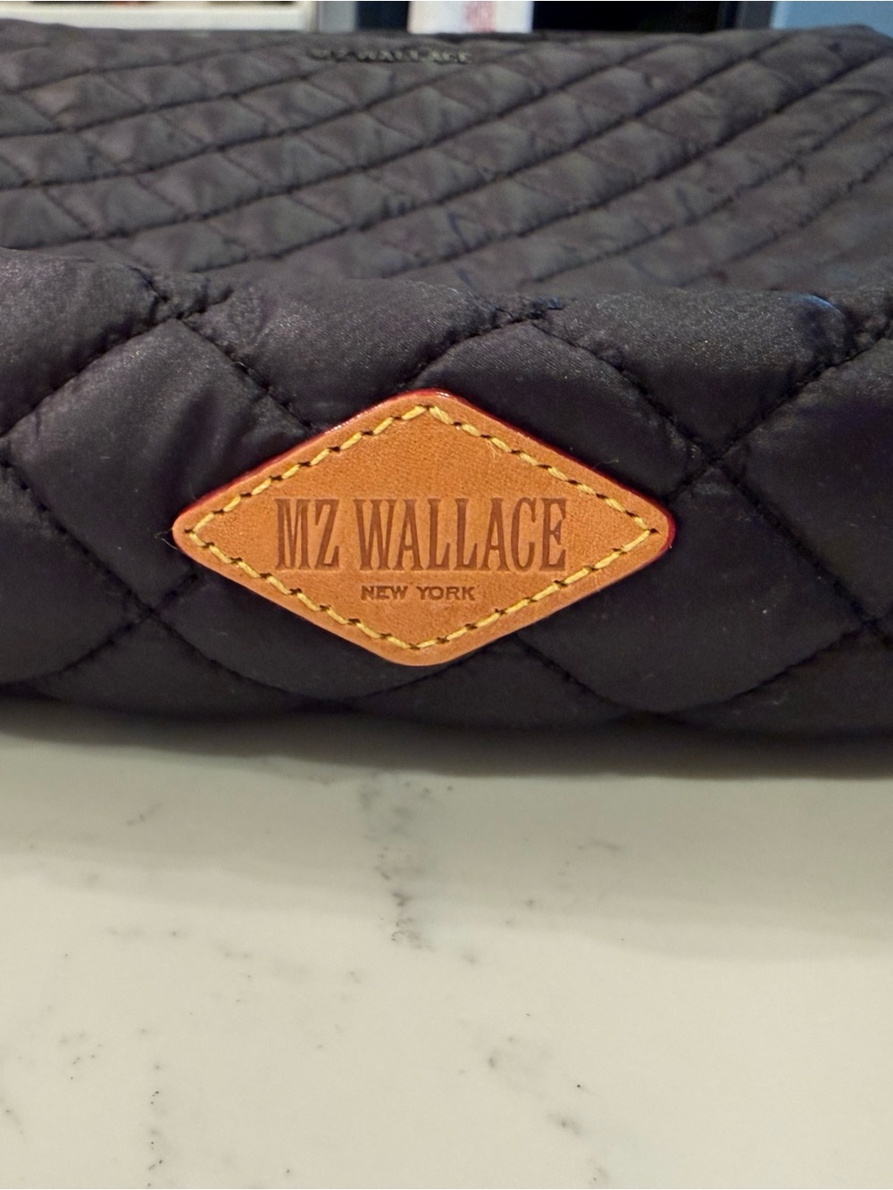 MZ Wallace Quilted Black Nylon Crossbody with Padded Strap - Picture 2 of 6
